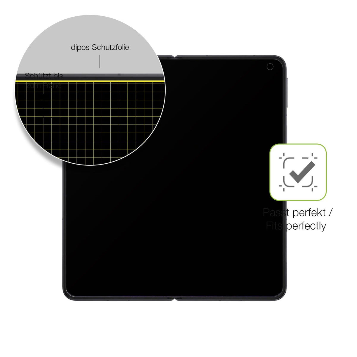 2x Full Cover matte Film for Oppo Find N5 Innenseite Screen Protector Anti-Shock