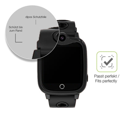 2x Full Cover matte Film for jiangshu Smartwatch Kinder 4G Screen Protector