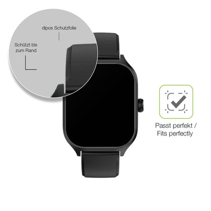 2x Full Cover matte Film for smooce Kinder Smartwatch 01 Screen Protector