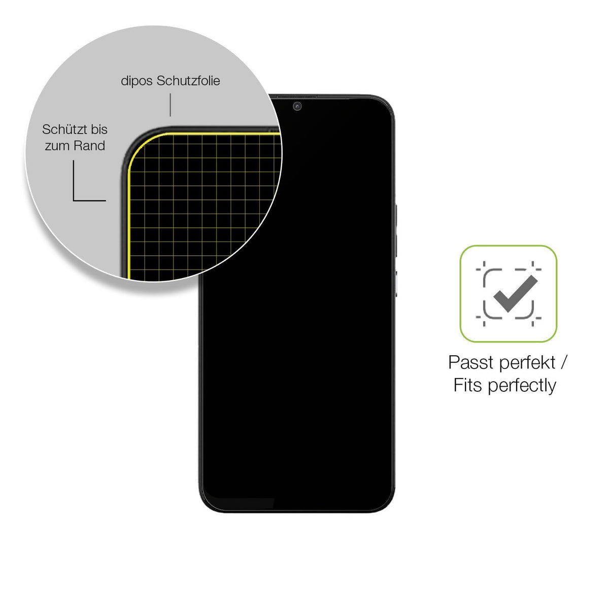 2x Full Cover matte Film for Gigaset RePhone Screen Protector Anti-Shock