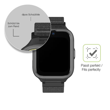 2x Full Cover matte Film for myPhone CareWatch Screen Protector Anti-Shock