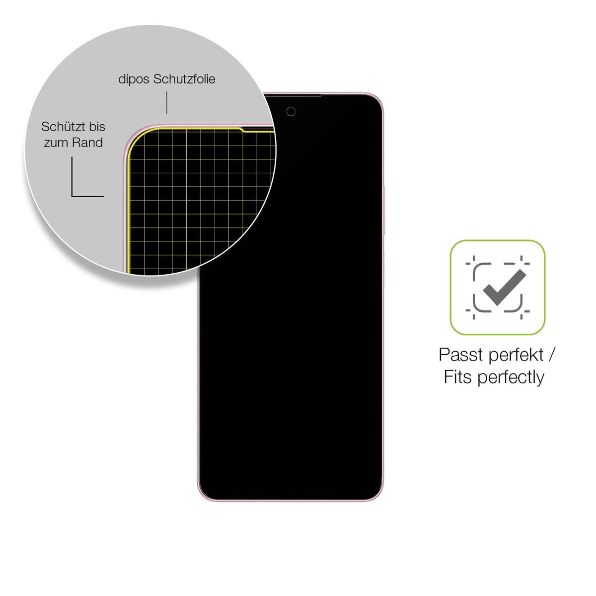 2x Full Cover matte Film for Oppo A5 Energy Screen Protector Anti-Shock