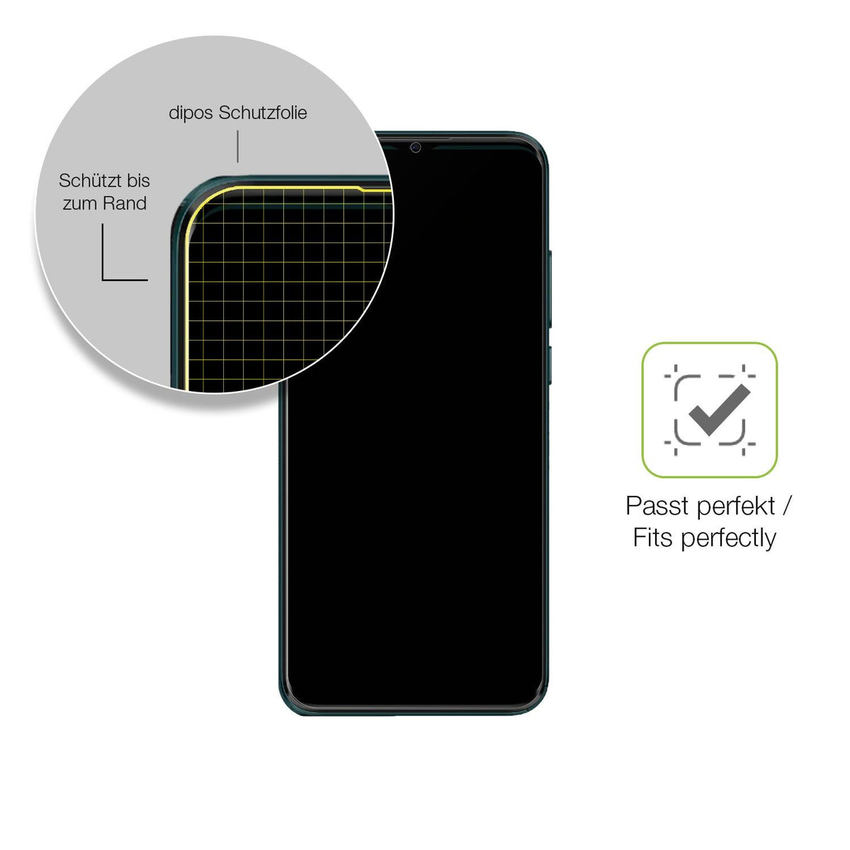 2x Full Cover matte Film for Mobicel P12 Screen Protector Anti-Shock