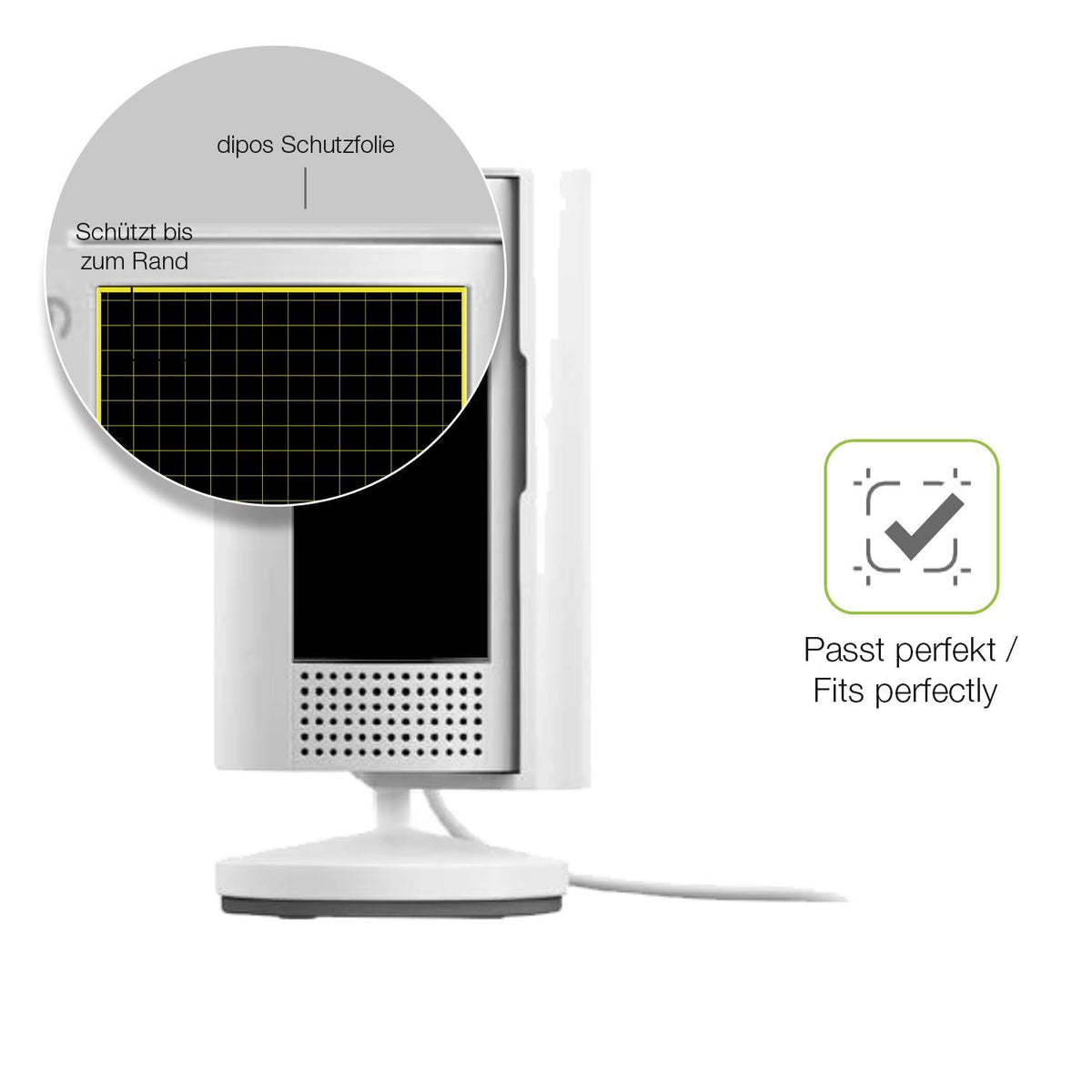 2x Full Cover matte Film for Ring Indoor Camera 2. Gen Screen Protector