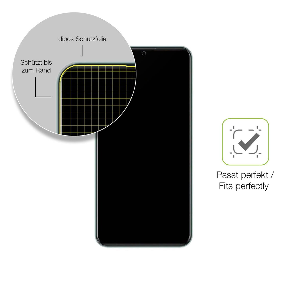 2x Full Cover matte Film for I Kall K450 Pro Screen Protector Anti-Shock