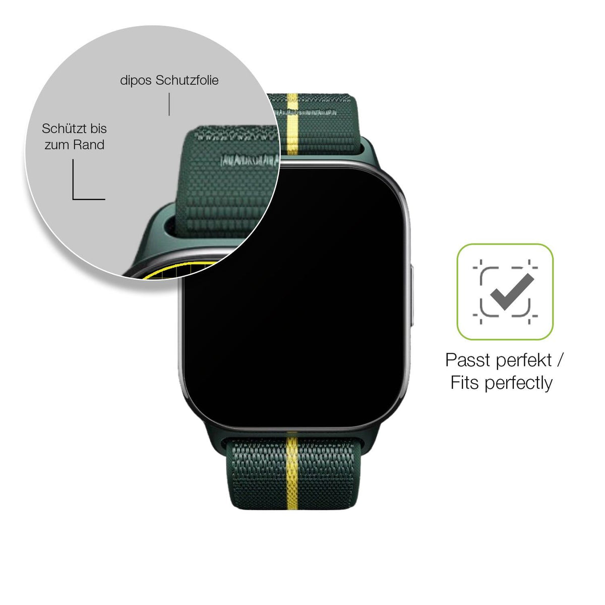 2x Full Cover matte Film for Motorola Moto Watch Fit Screen Protector Anti-Shock