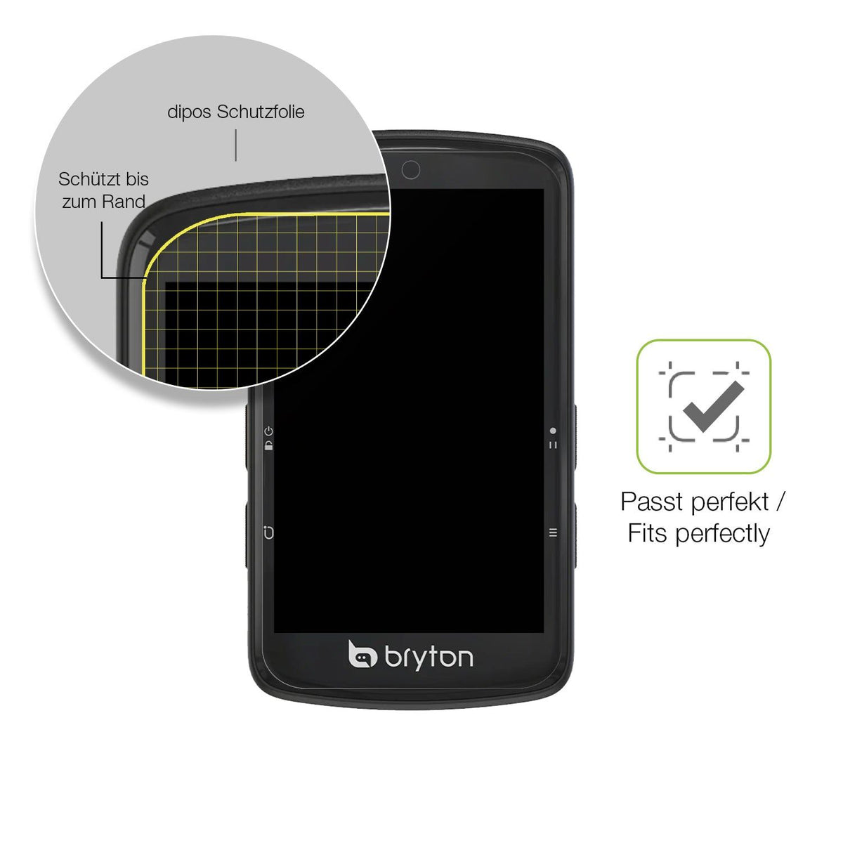 2x Full Cover matte Film for Bryton Rider S810 Screen Protector Anti-Shock