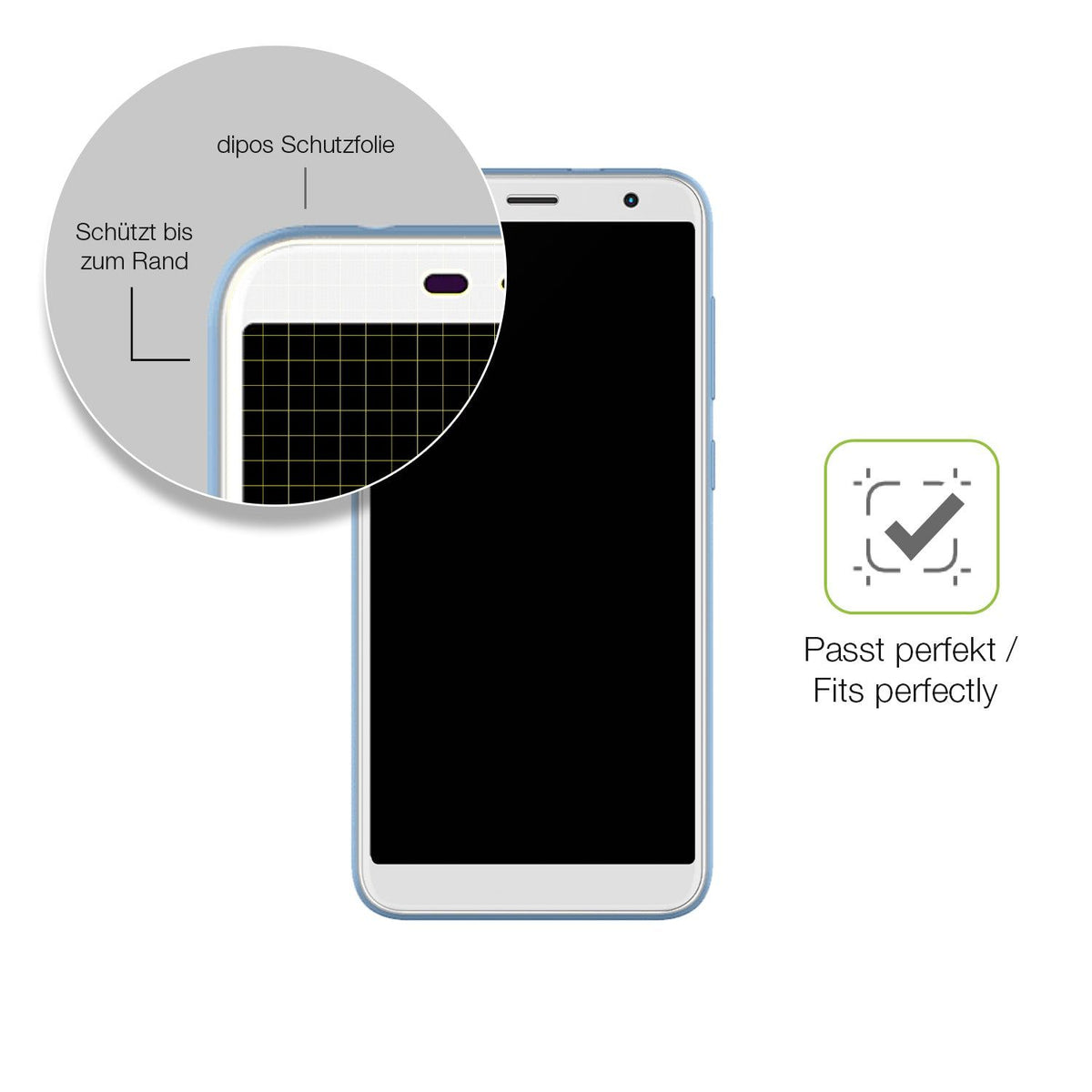 2x Full Cover matte Film for Unonu W55 Plus Screen Protector Anti-Shock