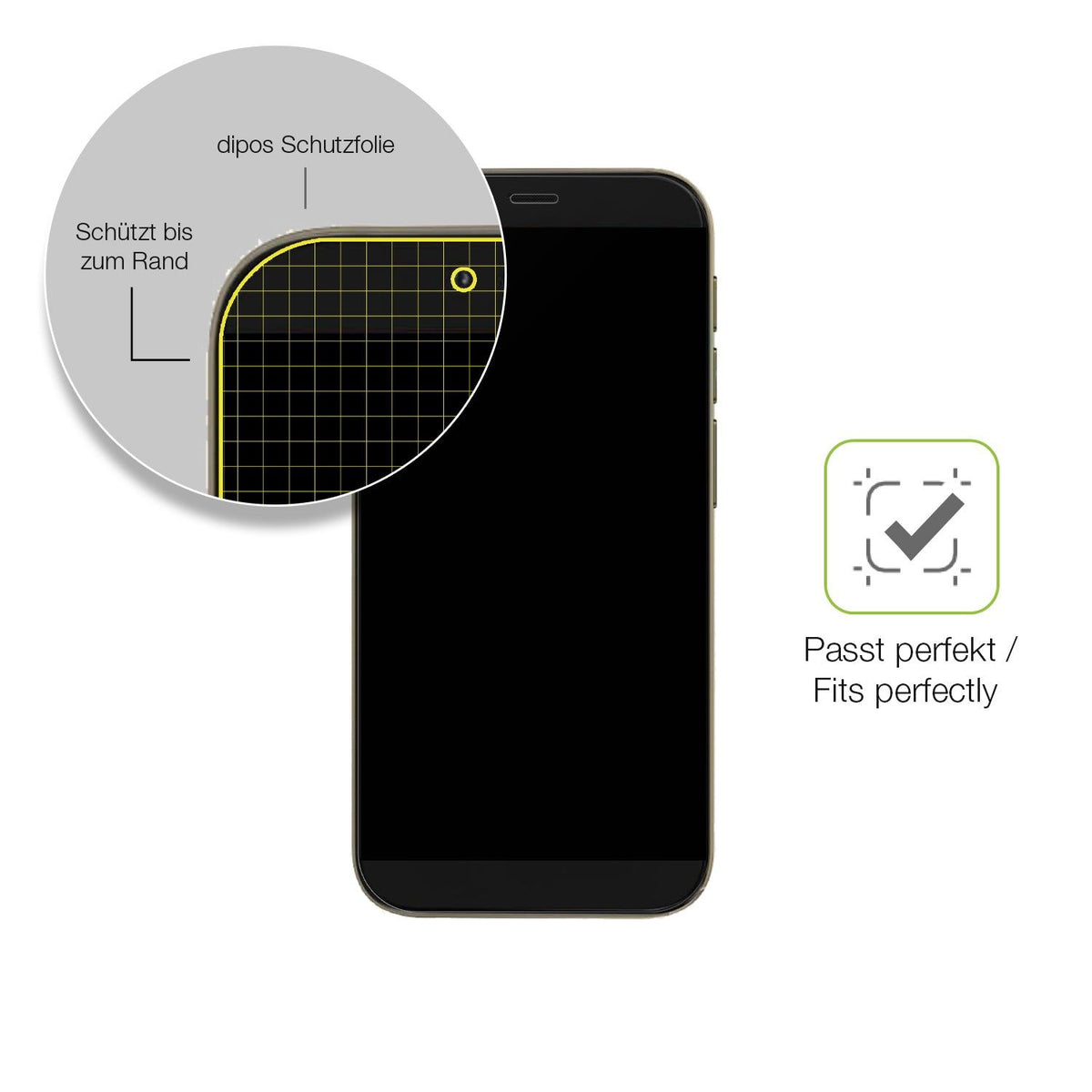 2x Full Cover matte Film for I Kall K575 Screen Protector Anti-Shock