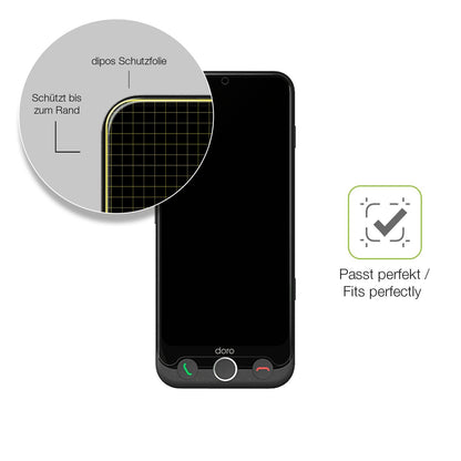 2x Full Cover matte Film for Doro Aurora A10 Screen Protector Anti-Shock
