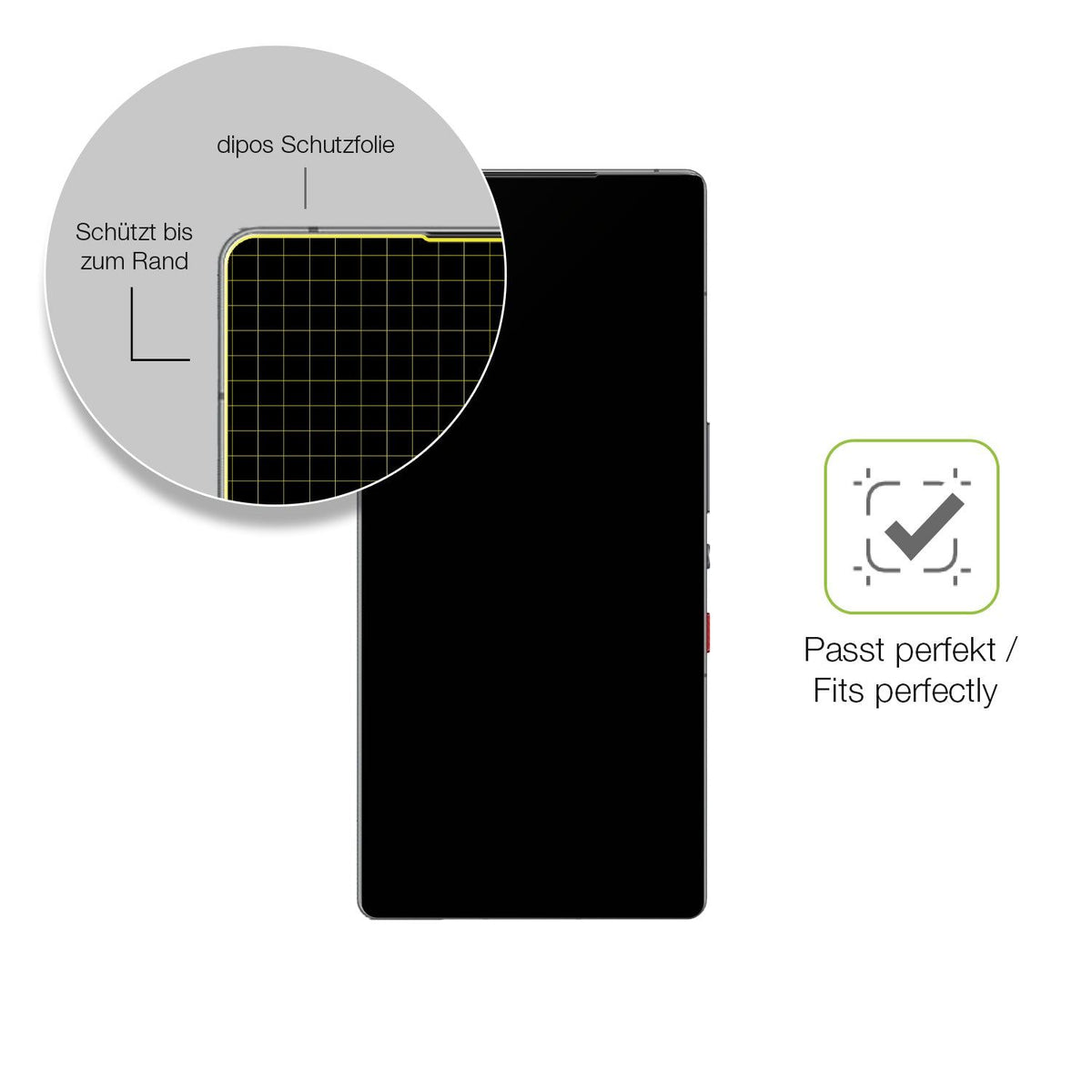2x Full Cover matte Film for ZTE Nubia Red Magic 10S Pro Plus Screen Protector