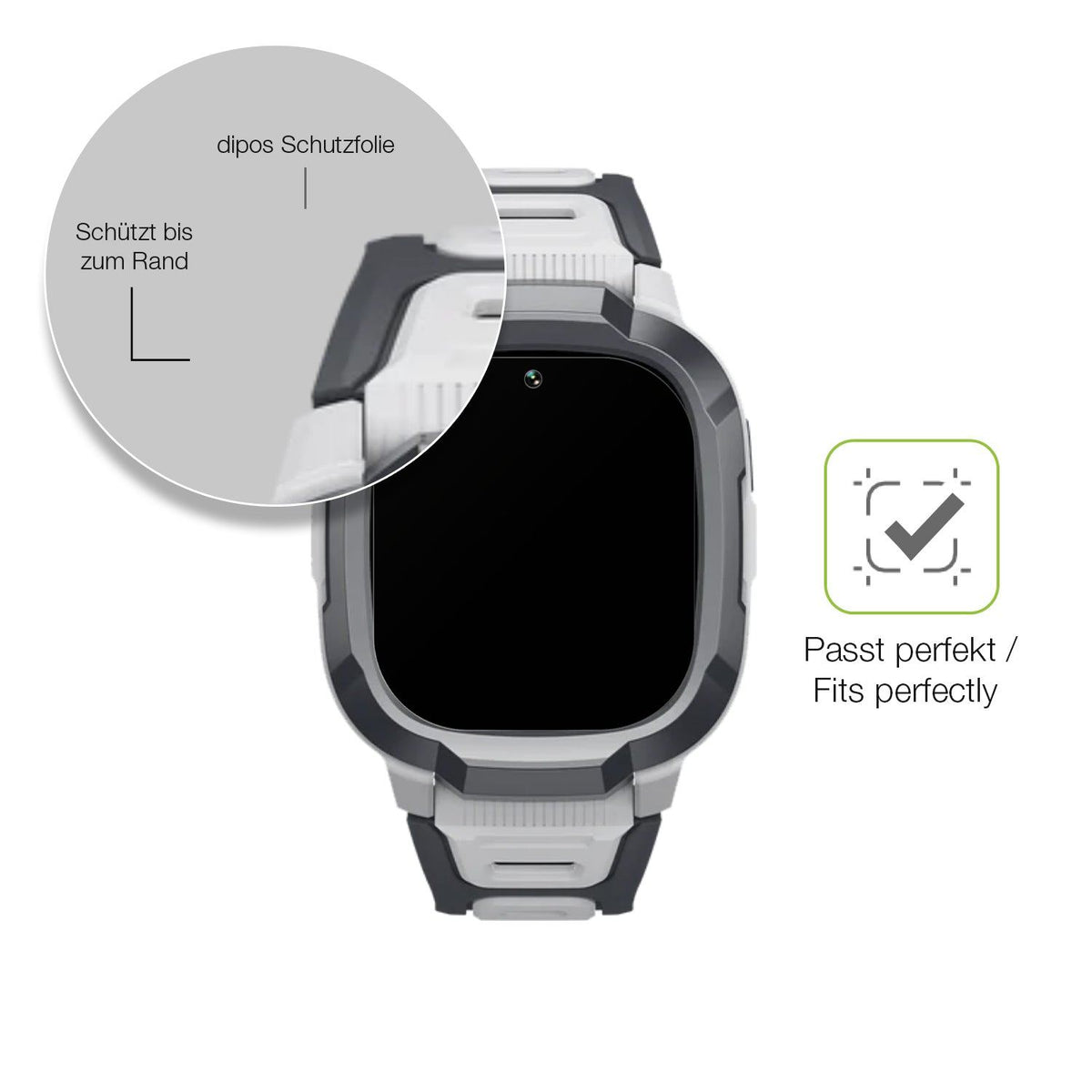 2x Full Cover matte Film for Mibro P6 Smartwatch 1.4 Zoll Screen Protector