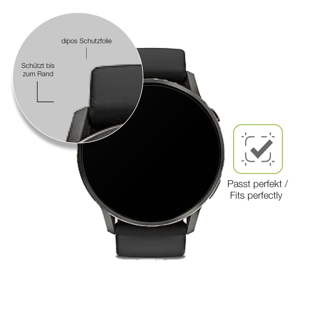 2x Full Cover matte Film for Garmin Venu 4 41mm Screen Protector Anti-Shock