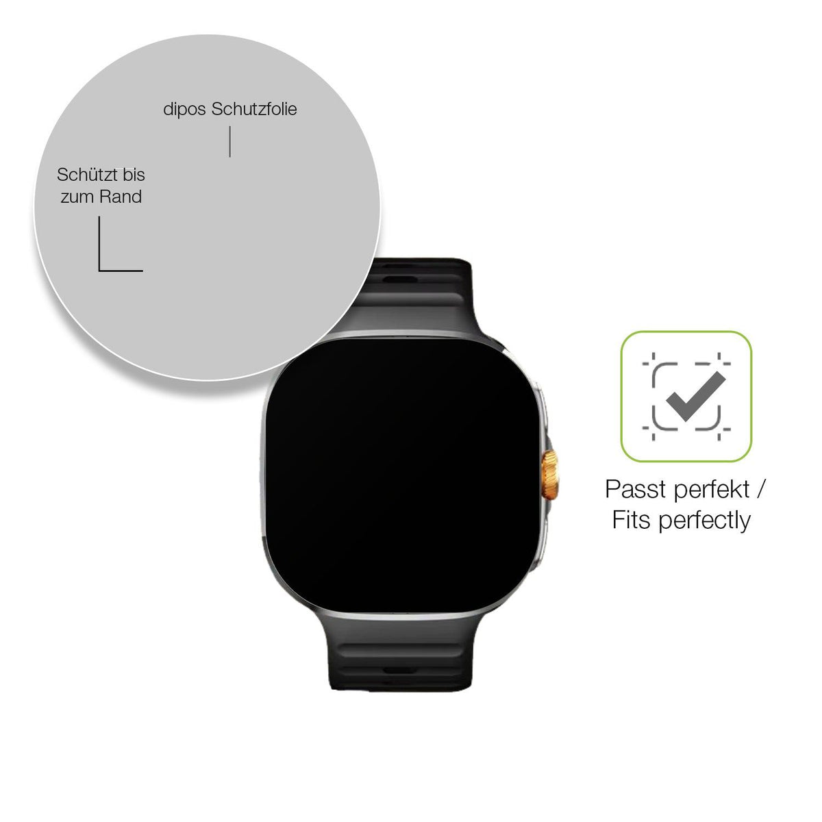 2x Full Cover matte Film for M99 2.4 Zoll Smartwatch Screen Protector Anti-Shock