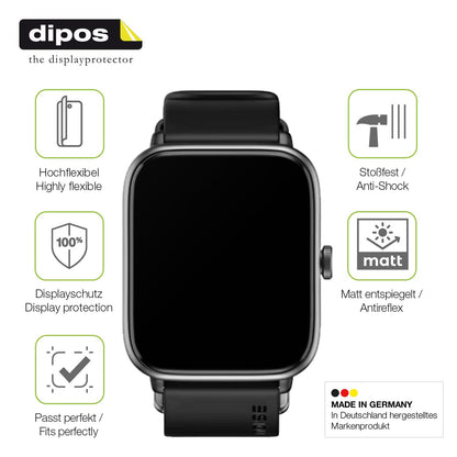 dipos FLEX 2x Matte Screen Protector for Noise ColorFit Pro 4