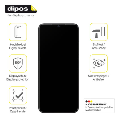 2x Full Cover Schutzfolie matt für Doogee N50 Pro