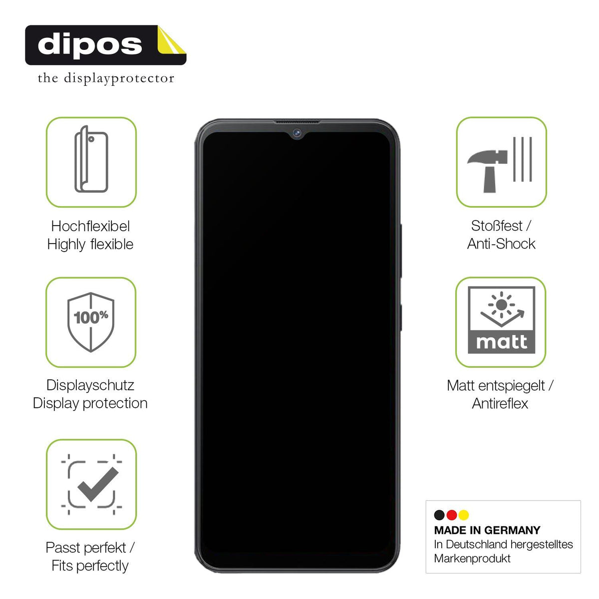 dipos FLEX 2x Matte Screen Protector for Cubot Note 21