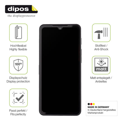 dipos FLEX 2x Matte Screen Protector for Cat S75