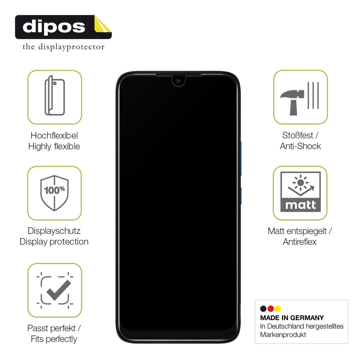 2x Matte Full Cover Screen Protector for Nokia C12 – Anti-Glare, Covers Curved Edges