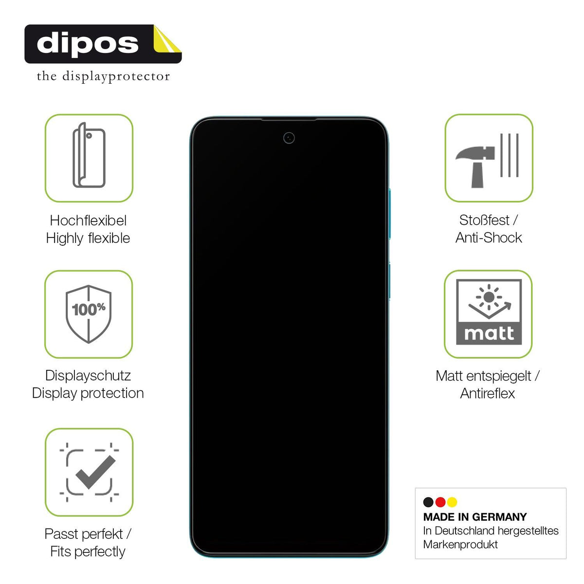 dipos FLEX 2x Matte Screen Protector for Motorola Moto G22