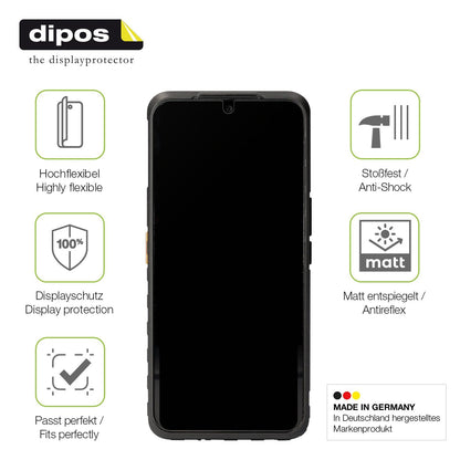 2x Full Cover matte Film for CAT S53 Screen Protector Anti-Shock