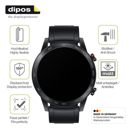 2x Full Cover matte Film for Honor Magic Watch 2 46mm Screen Protector