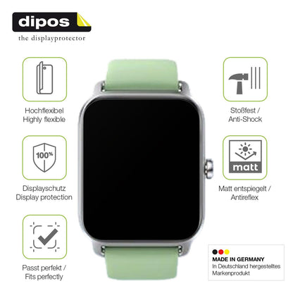 2x Full Cover matte Film for JOYELE H79 Smartwatch Screen Protector Anti-Shock