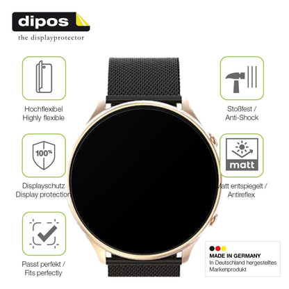 2x Full Cover matte Film for AIMIUVEI G52 Smartwatch Screen Protector Anti-Shock