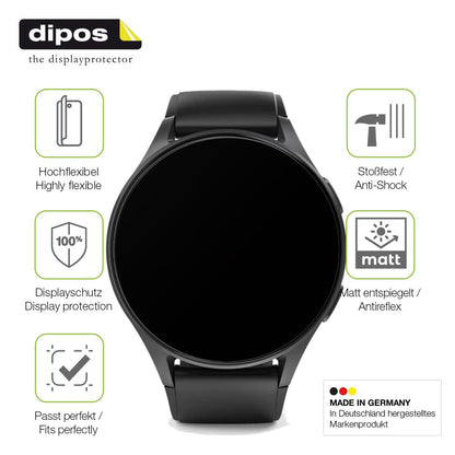 2x Full Cover matte Film for Hama 8900 1.32 Zoll Smartwatch Screen Protector