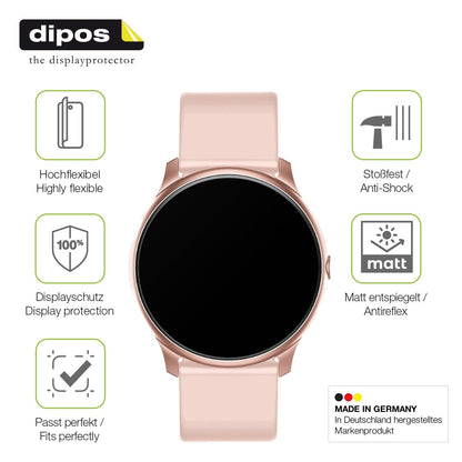 2x Full Cover matte Film for Maxcom Fit FW32 Neon Smartwatch Screen Protector