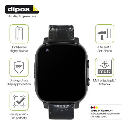 2x Full Cover matte Film for Weyot Notruf Smartwatch Screen Protector Anti-Shock