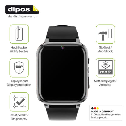 2x Full Cover matte Film for Winnes 24A08001 Smartwatch Screen Protector