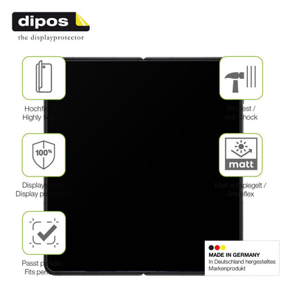 2x Full Cover matte Film for Oppo Find N5 Innenseite Screen Protector Anti-Shock