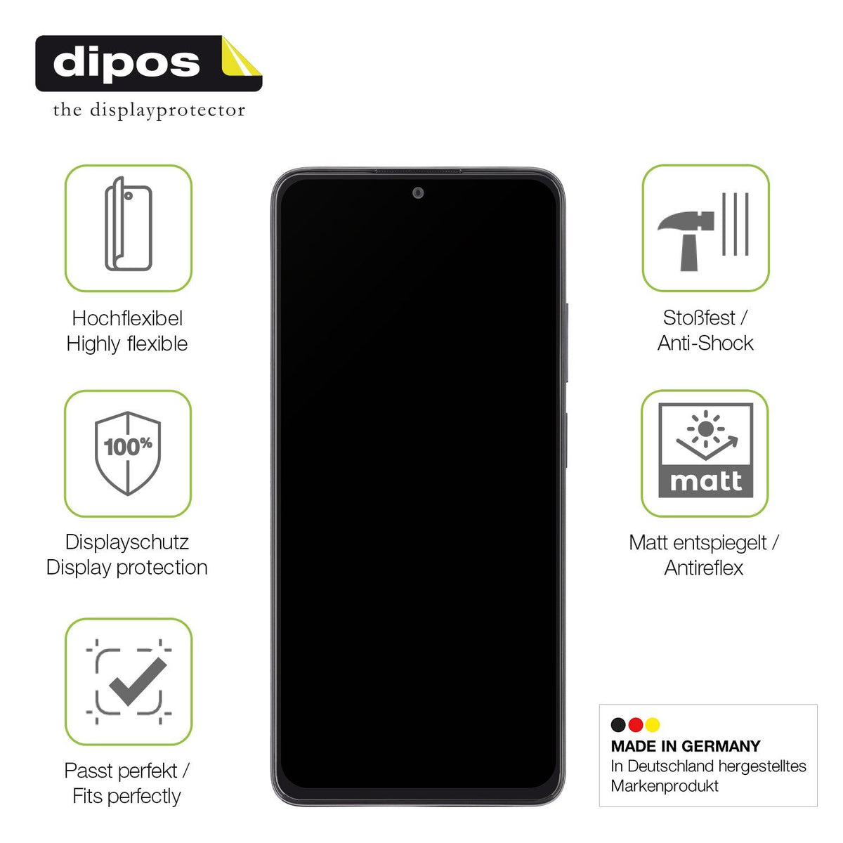 2x Full Cover matte Film for Xiaomi Poco X4 Pro 5G Screen Protector Anti-Shock