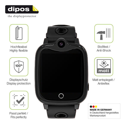 2x Full Cover matte Film for jiangshu Smartwatch Kinder 4G Screen Protector