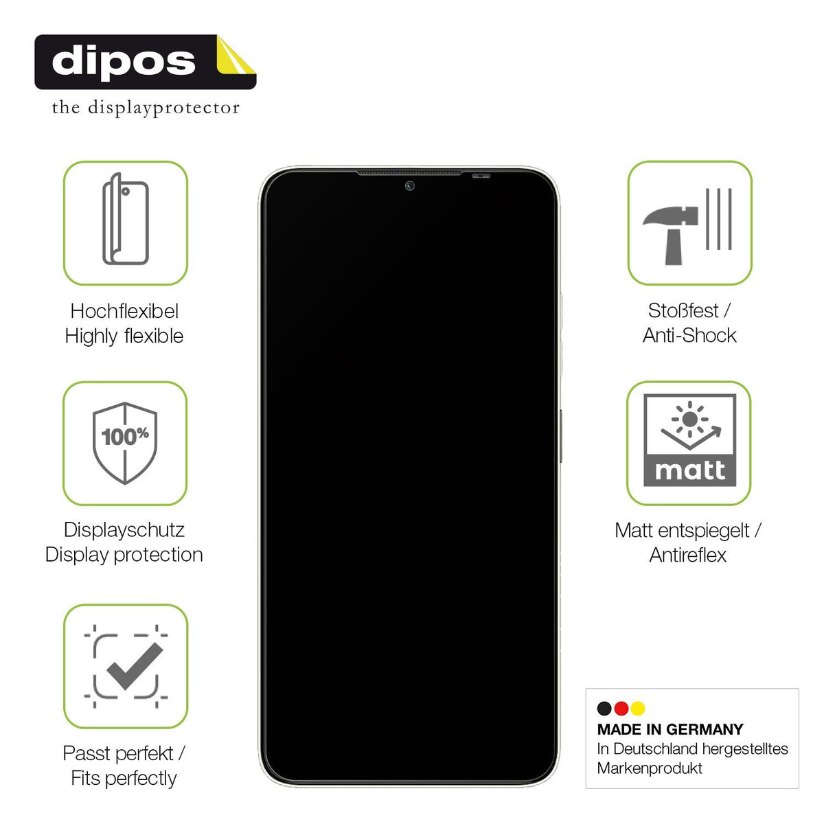 2x Full Cover matte Film for I Kall Z16 New Screen Protector Anti-Shock