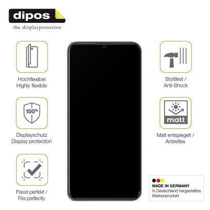 2x Full Cover matte Film for I Kall Z19 Prime Screen Protector Anti-Shock