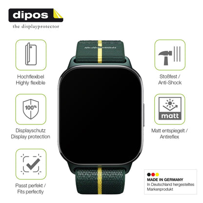 2x Full Cover matte Film for Motorola Moto Watch Fit Screen Protector Anti-Shock