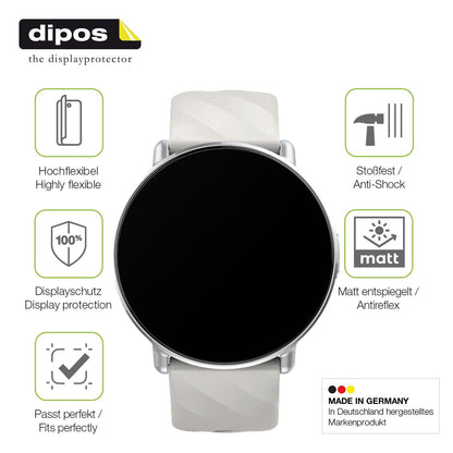 2x Full Cover matte Film for Miecgth Smartwatch 1.39 Zoll Screen Protector