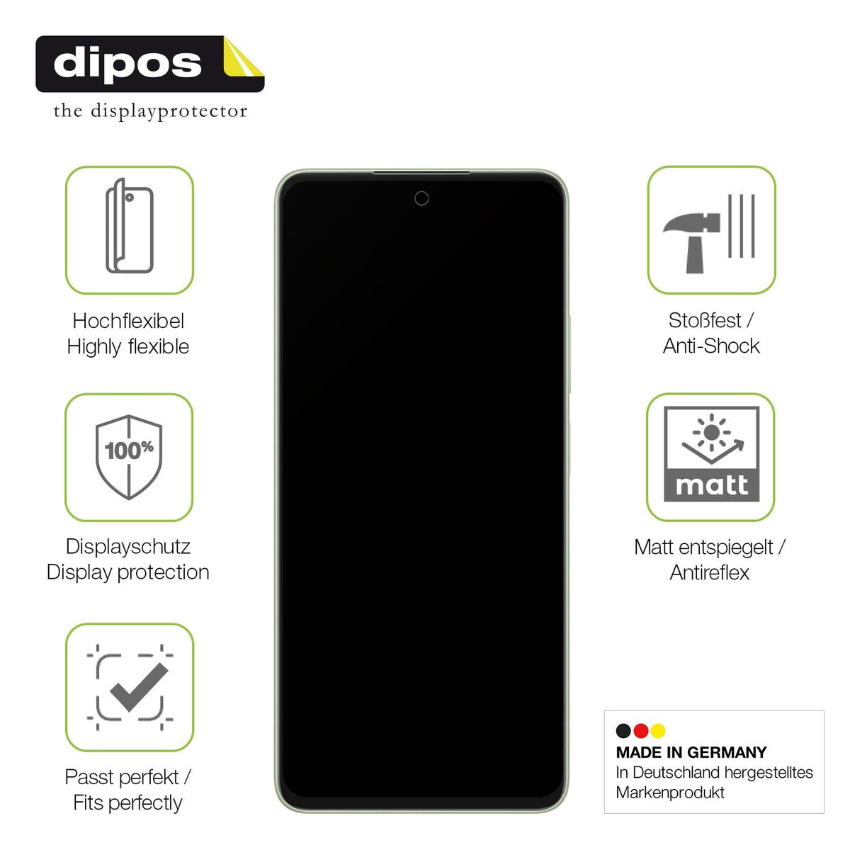 2x Full Cover matte Film for Oppo A5 5G Screen Protector Anti-Shock