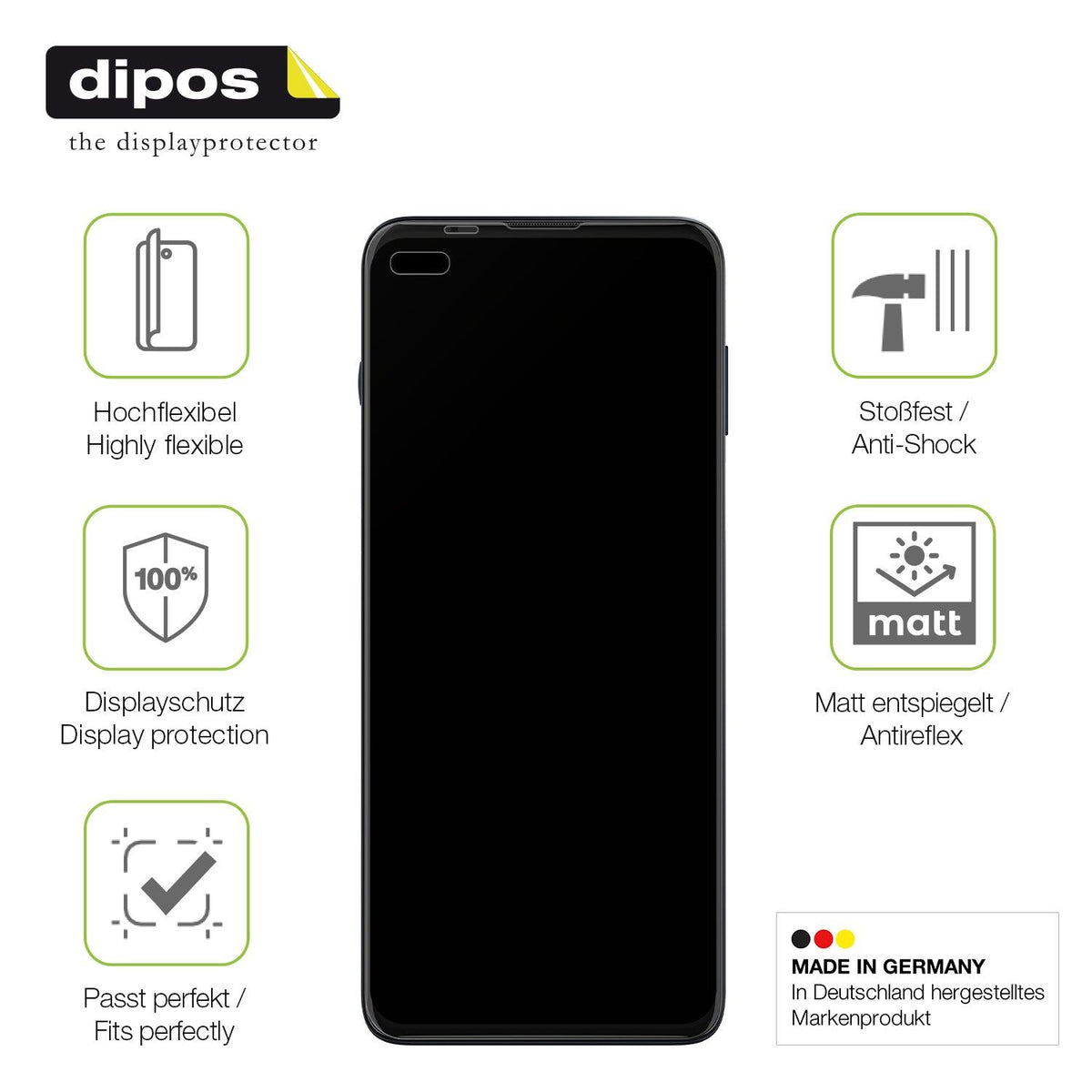 2x Full Cover matte Film for Motorola Moto G100 Pro Screen Protector Anti-Shock