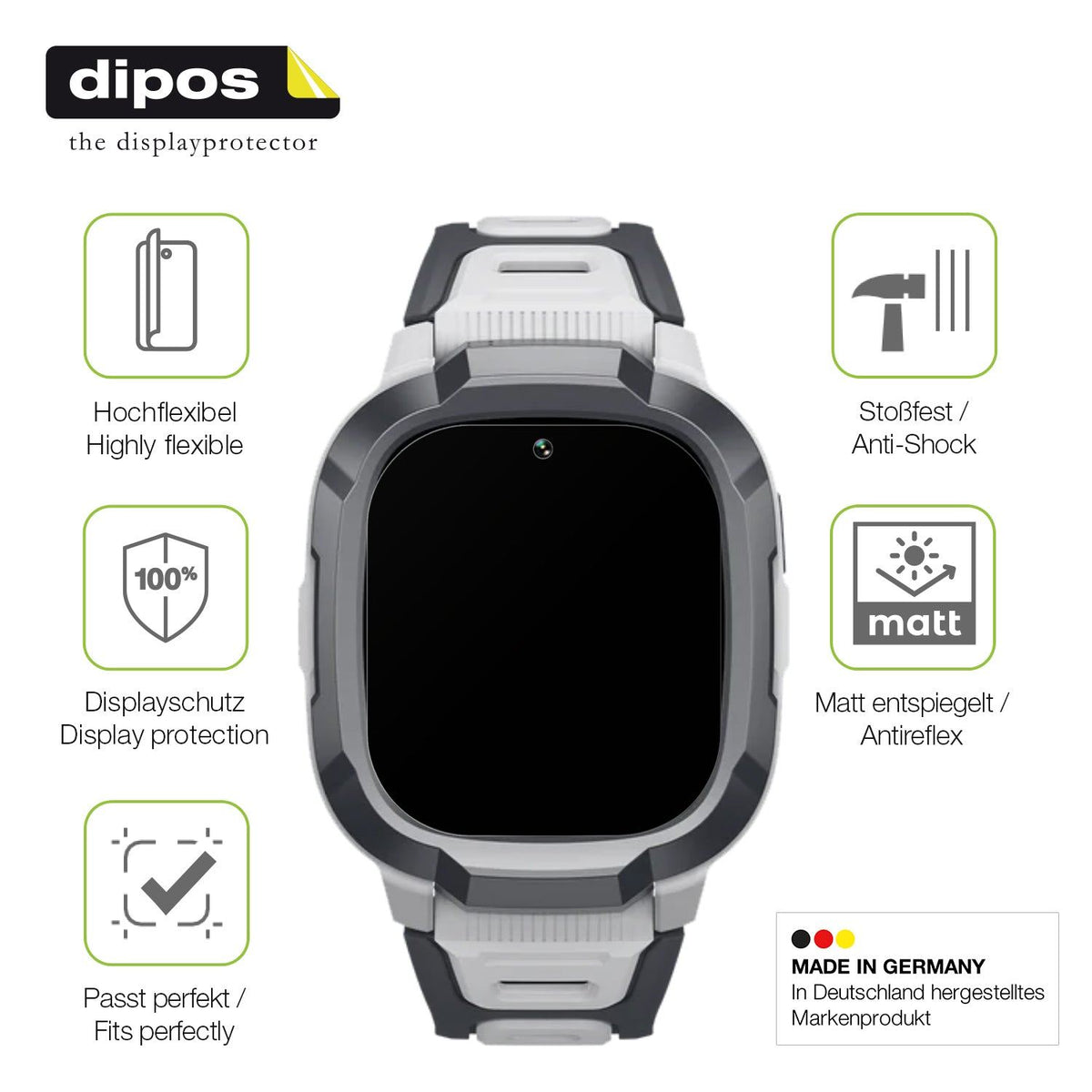 2x Full Cover matte Film for Mibro P6 Smartwatch 1.4 Zoll Screen Protector