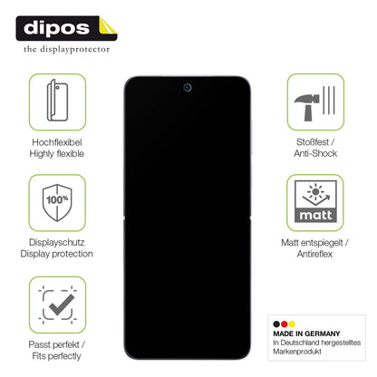 2x Full Cover matte Film for Honor Magic V Flip2 Innenseite Screen Protector