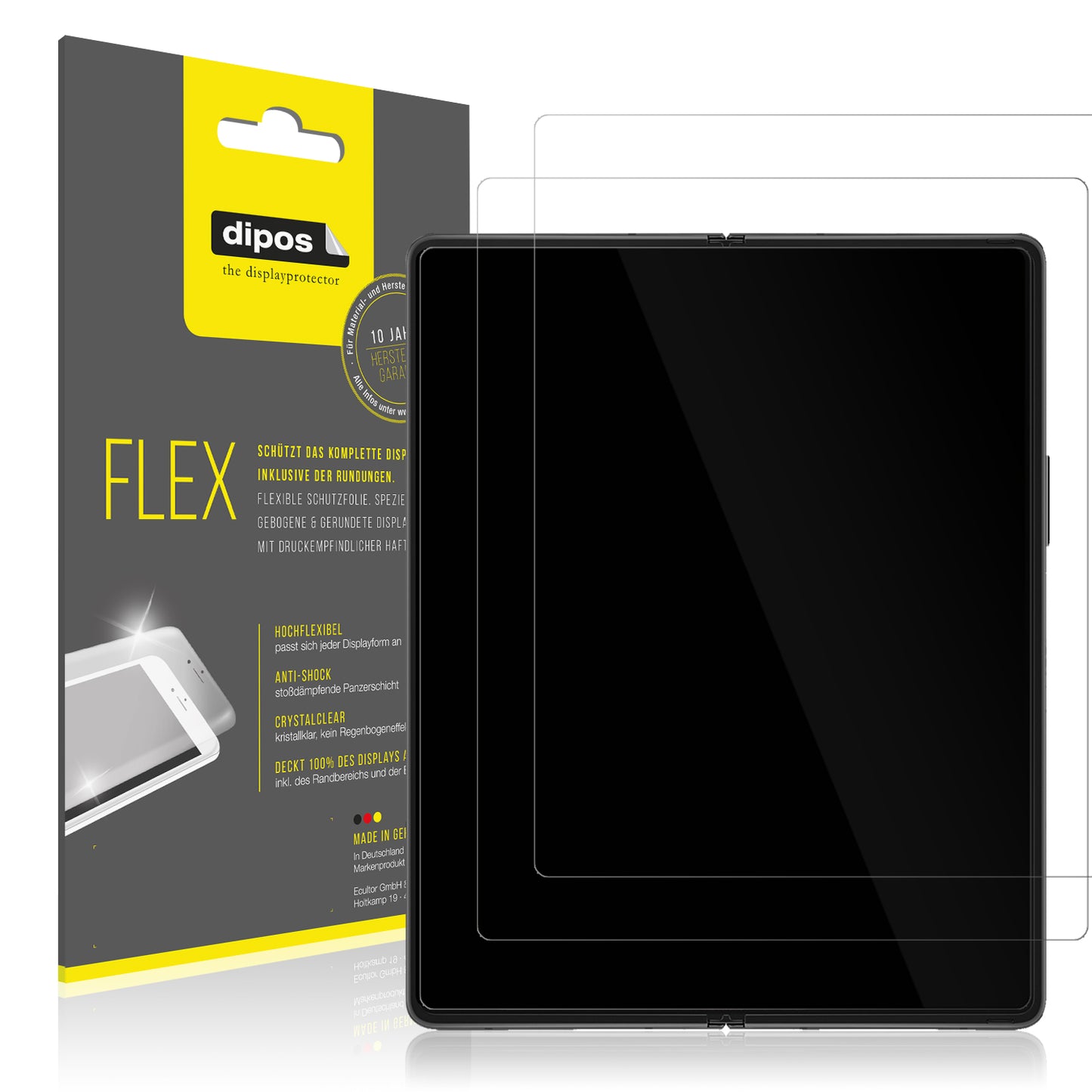 1x 3D Full Cover Schutzfolie für Samsung Galaxy Fold 4
