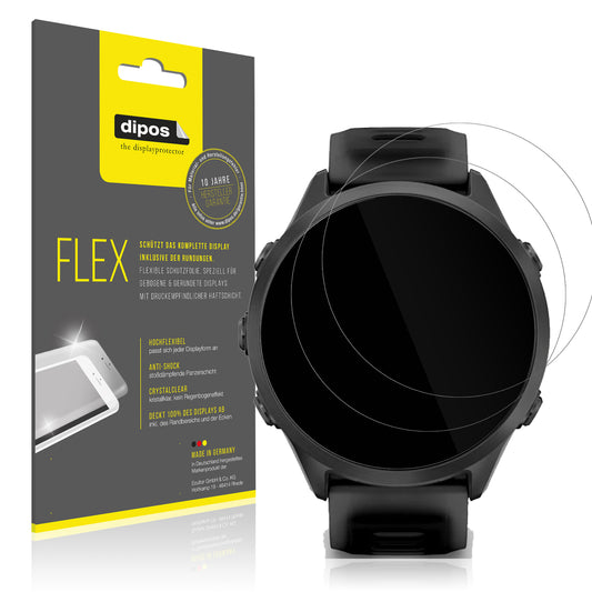 2x 3D Full Cover Schutzfolie für Garmin Forerunner 570 47mm