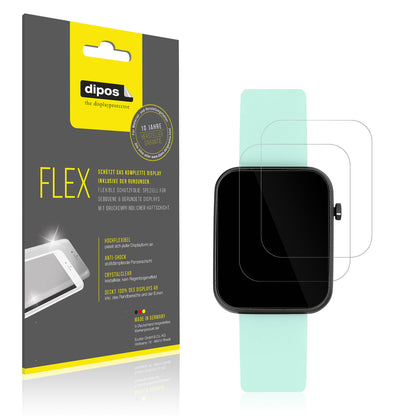 2x Screen Protector for Tikkers Series 13 Protective Film covers 100% dipos Flex