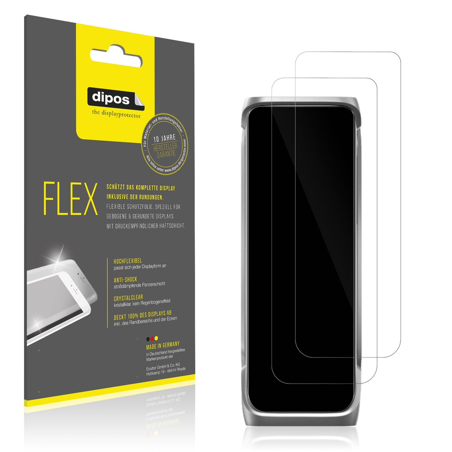 2x 3D Full Cover Schutzfolie für EcoFlow Rapid Pro X