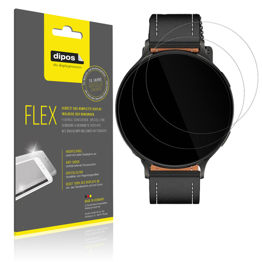 2x 3D Full Cover Schutzfolie für Pireware Nano Smartwatch