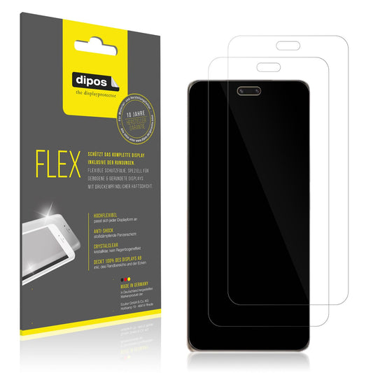 2x Screen Protector for Xiaomi Civi 3 Protective Film covers 100% dipos Flex