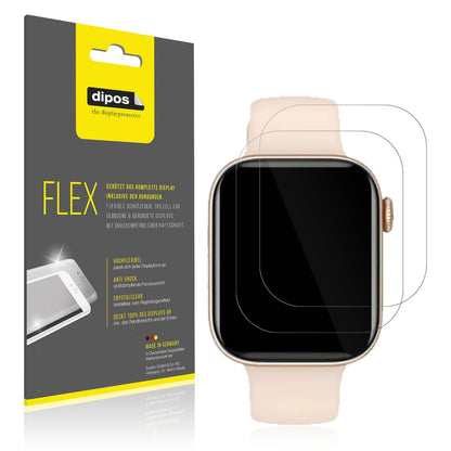 2x Screen Protector for Fireboltt Ring 2 Protective Film covers 100% dipos Flex